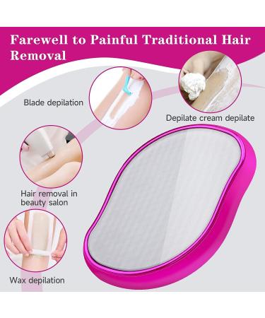 Bleam Crystal Hair Eraser 3rd Gen 2023 - Painless Hair Removal Tool for Smooth Skin - Eco-Friendly Reusable Device for Men and Women - G Rose Red - Buy Online on GoSupps.com