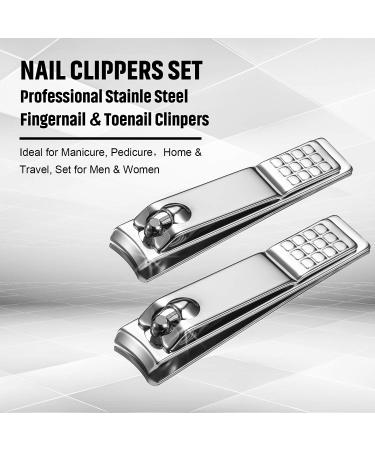 12-Piece Stainless Steel Nail Clipper Set - Bulk Pack for Women and Men - Buy Online on GoSupps.com