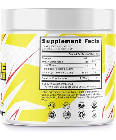 Buy Creatine Monohydrate Gummies for Peak Performance | Boost Strength & Endurance Fast Recovery - Buy Online on GoSupps.com