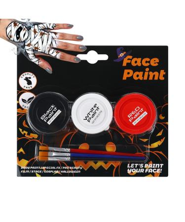 Body Paint for Skin Water-Soluble Skin Paint Cream | Face and Body 3 Colors for Cosplay Costume Gothic Party Adult Women