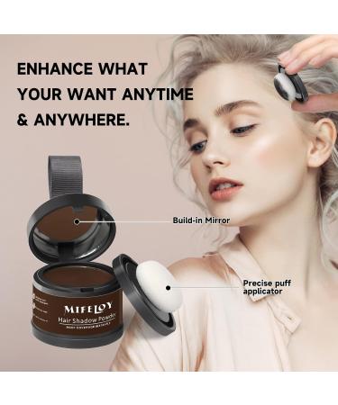 Buy Mifeloy 2-Piece Hairline Powder Set - Dark Brown Concealer & Mirror Sponge for Instant Hair Coverage - Waterproof Hair Makeup for Men & Women - Buy Online on GoSupps.com