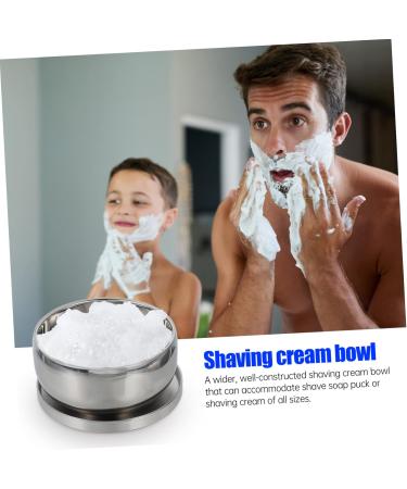FRCOLOR Stainless Steel Shaving Soap Bowl - Rustproof Razor Shell Hair Care Cup 11x5.5cm - Ideal for Men s Grooming - Buy Online on GoSupps.com