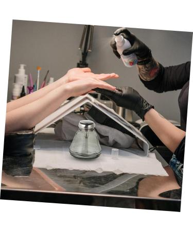 Beavorty Press liquid dispenser nail gel polish remover Cleaning Solution Bottle Liquid Holder Manicure Press Bottle Storage Bottle Glass Stainless steel nail polish remover - Buy Online on GoSupps.com