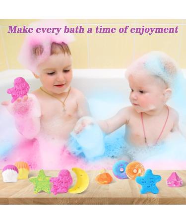 10Pcs Natural Handmade Bath Bomb Set with Essential Oils - Perfect Gift for Women, Mum, and Girls - Buy Online on GoSupps.com