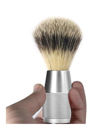 Magidaal 4.3 Inch Hair Shaving Brush - Soft Nylon Bristles Metal Handle Salon Quality Facial Cleaning Tool - Buy Online on GoSupps.com