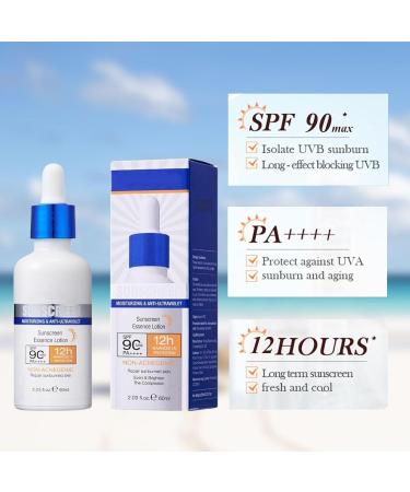 Sunscreen With SPF90 Protect & Moisture Sun Cream Lotion Moisturising Face Sunscreen UV Protetion Cream Sun Lotion For Body And Face Protects Against Sun Exposure 12 Hours Protect PA++++ - Buy Online on GoSupps.com