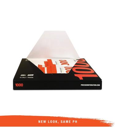 Precision Hydration Electrolyte Drink - All-Natural Gluten-Free Powder - 1000mg/L Hypotonic Formula - Fights Cramps - Multiple Strengths - 8 Sachets in Orange Package - Buy Online on GoSupps.com