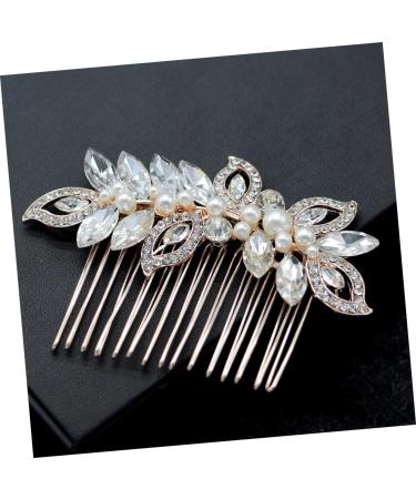 DOITOOL Bridal Headdress Rhinestone Bridal Comb Silver Hair Clip Combs for Women Hair Combs for Gold Headpiece Bride Hair Clip Rhinestone Headpiece Accessories - Buy Online on GoSupps.com