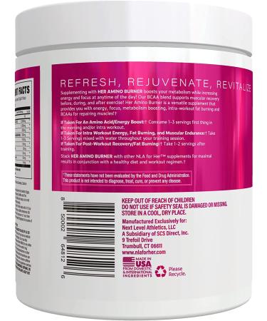 NLA for Her Thermogenic Amino - Hawaiian Sunset - 30 Servings | BCAA Essential Amino Acids Powder for Women with Caffeine | Sustained Energy, Focus & Performance - Buy Online on GoSupps.com