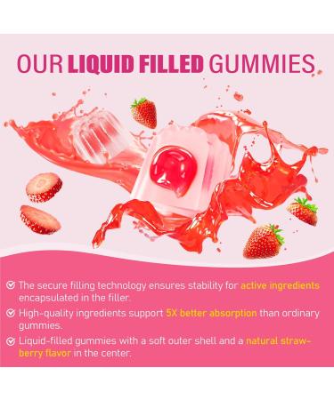 Calcium Citrate Gummies 1200 mg for Adults: Ultimate Absorption Calcium Supplement for Women & Men - Easy to Digest, Vegan, Non-GMO, Gluten Free - Natural Strawberry Flavor Strawberry 60 Count (Pack of 2) - Buy Online on GoSupps.com