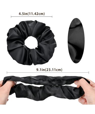 Buy Lolalet Hair Ties for Women | 6 Pack Soft Elastic Cloth Hair Ties - Black | Ideal for Women & Girls - Buy Online on GoSupps.com