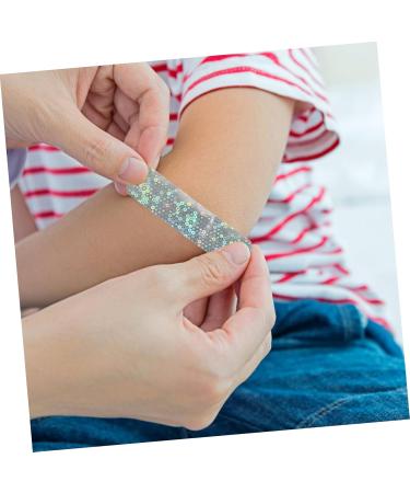 NOLITOY 20pcs Glitter Bandages - Cartoon Printing Plasters for Daily Use | Bulk Funny Travel Accessories 7.2x1.9cm - Buy Online on GoSupps.com