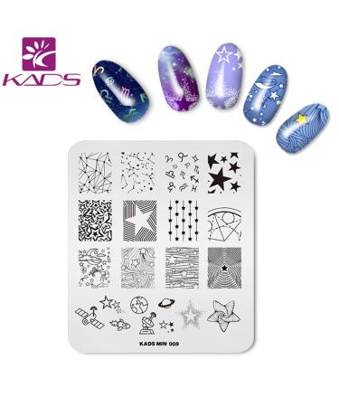 Buy KADS 7/6PCS Nail Art Stamp Plates - Flower Butterfly & Ocean Designs | Manicure Templates with 1 Stamper - International Shipping Available - Buy Online on GoSupps.com