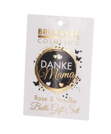 Brubaker Cosmetics - Thanks Mama 5-Part Shower & Swimming Set | Rose Vanilla Fragrance | Luxe Mother's Gift Set with Peeling Sponge & Loop | Black White & Gold Packaging - Buy Online on GoSupps.com