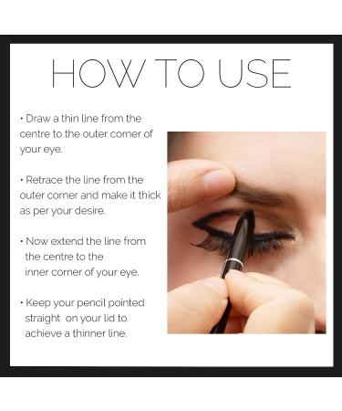 Dlux Professional Gel Eyeliner - Waterproof Pencil Liner, Smudge-Free, Long-Lasting, Intense Dark Chocolate Brown - Buy Online on GoSupps.com