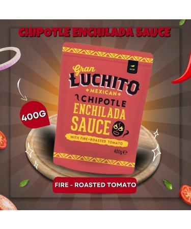 Gran Luchito Gluten Free Sauce Pouch Pick N Mix | Choose From 6 Flavours | Refried & Cantina Beans Tinga Taco Simmer Tomatillo Enchilada Chipotle Enchilada - Pack of 6 - Buy Online on GoSupps.com