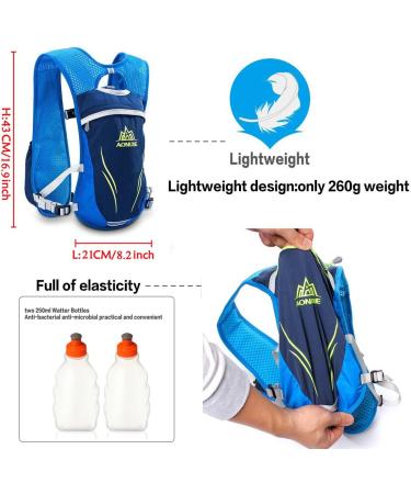 Geila Drinking Bag & Vest for Outdoor Sports - Lightweight Backpack for Trail Running Marathons Men & Women - Includes 2 Bottles - Buy Online on GoSupps.com
