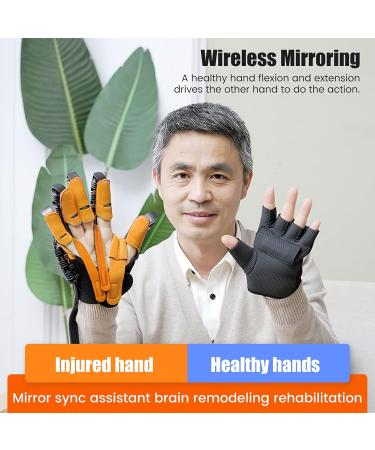 Robotic Gloves for Hemiplegia Rehabilitation Assisted Hand Function Rehabilitation Equipment Automatic/Finger/Mirror Mode Optional Promote Blood Circulation - Buy Online on GoSupps.com