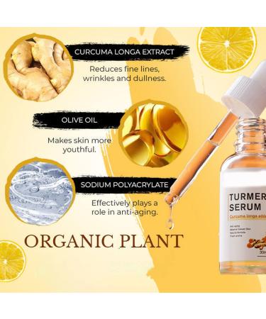 Turmeric Dark Spot Corrector Serum - Repair Face Serum for Bright Skin - Natural Moisturizing Formula - 2023 New Release (2PC-60ML) - Buy Online on GoSupps.com