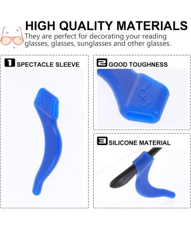 Ultechnovo 80 Pairs Soft Silicone Glasses Hanging Sleeves - Slide-Resistant & Comfortable Holders for Sunglasses & Reading Glasses - Random Color - Buy Online on GoSupps.com