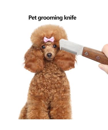 Professional Dog Trimmeters for Schnauzers & Terriers | Fur Care Tool with Wooden Handle - Perfect for Pet Grooming & Racing Dogs - Buy Online on GoSupps.com