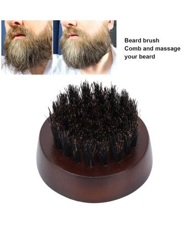 Professional Beard Care Brush & Comb | Wooden Handle Exfoliating Shaving Brush for Deep Cleansing | Skin-Friendly Beard Styling Tool - Buy Online on GoSupps.com