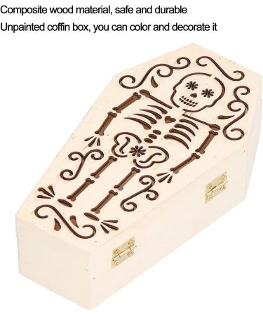 Decorative Wooden Coffin Pet Burial Coffin Gothic Style for Coffin Box for Small Pets for Hamsters for Halloween Party Decor(#2) - Buy Online on GoSupps.com