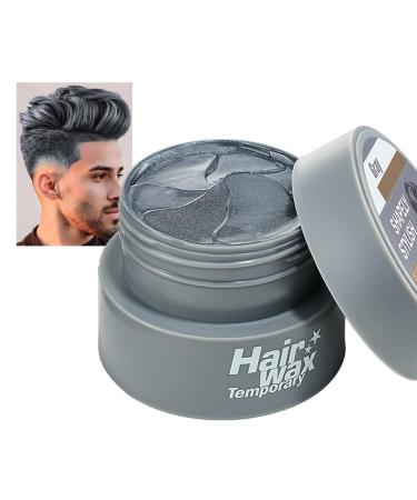 EONFAVE Temporary silver-gray hair color 2.8 ounces styling wax for men and women instant cream for natural hair for cosplay parties