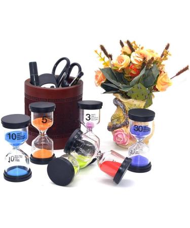 Decoseries Teaching Sand Clock Set for Kids - 1 3 5 10 15 30 Minutes - Perfect Study & Toothbrush Timer with Gift Box - Buy Online on GoSupps.com