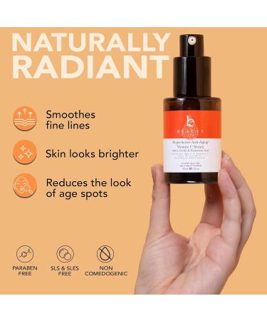 Beauty by Earth Vitamin C Face Cream Serum and Toner - USA Made with Organic & Natural Ingredients - Buy Online on GoSupps.com