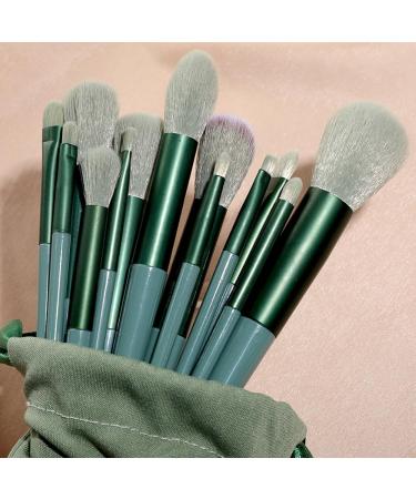 Buy New 13-Piece Makeup Brush Set - Portable Soft Hair Brushes for Concealer Foundation Blusher & Eyeshadow | Complete Beauty Tools with Fabric Storage Bag - Buy Online on GoSupps.com