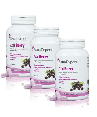 SanaExpert Acai Berry Supplement with Pure a a Berry Extract and antioxidants Vegan no additives and Made in Germany (3)