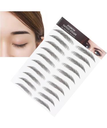 6D Sourcils Autocollant De Tatouage Professionnel tanche Autocollant De Transfert De Sourcils Outil De Maquillage Des Sourcils pour Femmes et Filles (Noir)(NOIR-02) - Buy Online on GoSupps.com