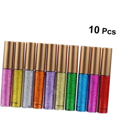 DRESSOOS 10pcs Shinny Eyeliner Eye Shadow Liquid Eyeliner Eyeshadow Glitter Eyeliner - Buy Online on GoSupps.com