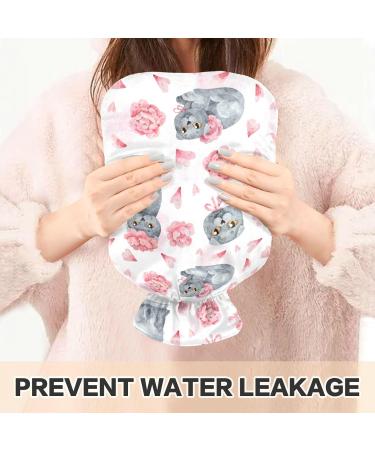Naanle British Short-Haired Cat Heat Bottle - 1L Hot Water Bag for Pain Relief & Therapy | Transparent Warm Water Bottle for Hands & Feet - Buy Online on GoSupps.com