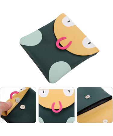 Sanitary Napkins Storage Bag - Feminine Menstruation Pouch for Teen Girls & Women - Green - Buy Online on GoSupps.com