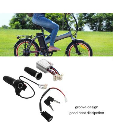 SPYMINNPOO 36V 500W Ebike Motor Controller Kit - Brushless Electric Bicycle Controller with Universal Throttle Grip & Ignition Switch - Buy Online on GoSupps.com