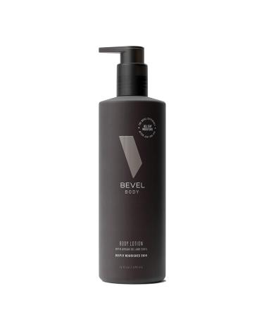 All Day Body Lotion for Men by Bevel - Shea Butter, Argan Oil, Vitamin B3, and Vitamin E, 16 Oz Nourishing Body Lotion