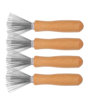 ERINGOGO 4 pi ces Lot de Nettoyeurs Peigne Ergonomiques pour Enlever Cheveux et Poils Outil Pratique pour Brosses et Peignes Facile Transporter
