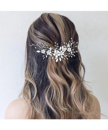 Unicra Silver Bride Wedding Hair Vine - Rhinestone Bridal Hair Piece - Buy Online on GoSupps.com