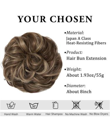 Hair Bun Hairpiece for Women Messy Synthetic Hair Bun Daily Wear Chignon Scrunchies Fake Hair Band Braid Elastic Hairpiece Tail For Women H9 Hair Chignons(1B) - Buy Online on GoSupps.com