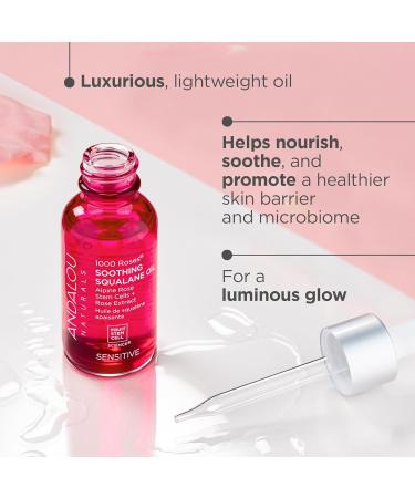 Andalou Naturals 1000 Roses Soothing Squalane Oil | Hydrating & Nourishing | International Shipping Available - Buy Online on GoSupps.com