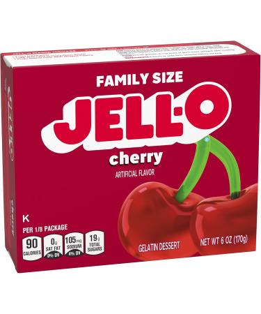 Jell-O Gelatin - Cherry - 6 Ounces - Buy Online on GoSupps.com
