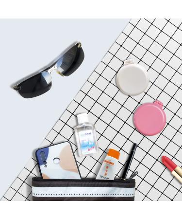 Folding Hair Brush with Mirror - Mini Compact Massage Comb for Girls and Women (Pink+White) - Buy Online on GoSupps.com