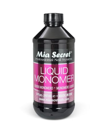8 oz Mia Secret Liquid Monomer - Professional Acrylic Nail Liquid for Acrylic Powder - EMA monomer - Nail Monomer liquid - ema monomer acrylic nail liquid - Buy Online on GoSupps.com
