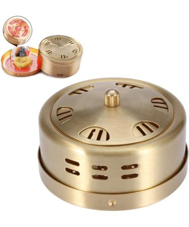 Pure Copper Moxa Burner - Portable 6-Hole Moxibustion Heat Treatment Holder for Massage | Chinese Traditional Moxa Box for Sleeping Sitting and Working - Buy Online on GoSupps.com