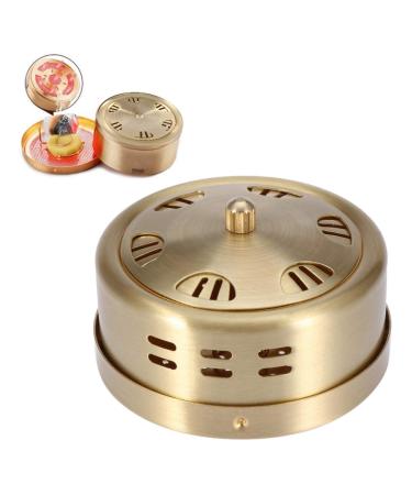 Moxa box portable copper moxa box 6-hole chinese mugword moxa heat pack for back pain muscle stiffness treatment of digestive disorders