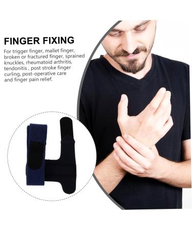 FRCOLOR Hand Splint Support | Middle Finger Brace & Thumb Stabilizer for Broken Fingers - Metal Board Fixed Sleeve for Bowling - Buy Online on GoSupps.com