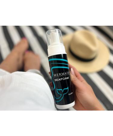 Mermaid SEAFOAM Mousse | Anti-Frizz Curl Mousse for All Hair Types | Oil-Free Styling Gel for Volume & Beach Waves - 7.5 oz - Buy Online on GoSupps.com