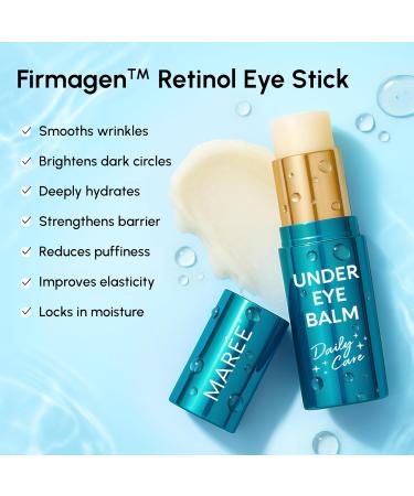 MAREE Under Eye Balm Stick with Retinol & Ceramide Complex Facial Moisturizer for Dark Circles & Wrinkles Under Eye Brightener Stick Anti-Wrinkle Hydrating Face Skincare 0.35 Ounce (Pack of 1) - Buy Online on GoSupps.com